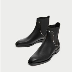 Brand new Zara studded Chelsea boots